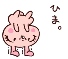 pinkie rabbit sticker #6090088
