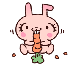pinkie rabbit sticker #6090089