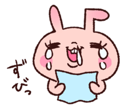 pinkie rabbit sticker #6090093