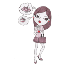 Ploy the office girl sticker #6090280