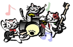 band the cat sticker #6090691