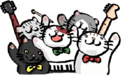 band the cat sticker #6090695