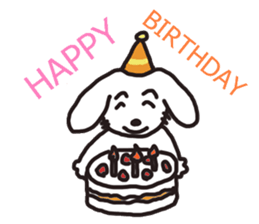 Dog`s one year sticker #6090970