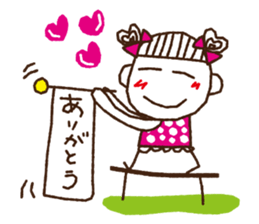 tamako polka dot 1 sticker #6091660