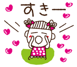 tamako polka dot 1 sticker #6091661