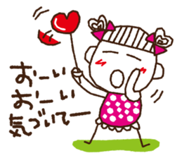 tamako polka dot 1 sticker #6091674