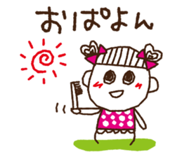 tamako polka dot 1 sticker #6091680