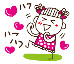 tamako polka dot 1 sticker #6091690