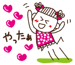 tamako polka dot 1 sticker #6091691