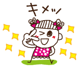 tamako polka dot 1 sticker #6091694