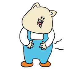 Sometimes old man and animals sticker #6092297