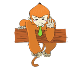 Monkey Stubborn silence sticker #6093738