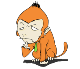 Monkey Stubborn silence sticker #6093747