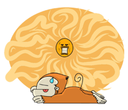 Monkey Stubborn silence sticker #6093749