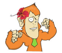 Monkey Stubborn silence sticker #6093756