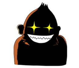 Monkey Stubborn silence sticker #6093766