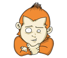 Monkey Stubborn silence sticker #6093767