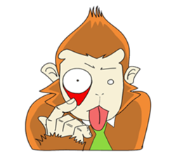 Monkey Stubborn silence sticker #6093772