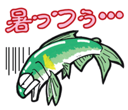 ayu fishing sticker (tomo tsuri sticker) sticker #6093907