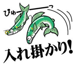 ayu fishing sticker (tomo tsuri sticker) sticker #6093925