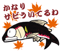 ayu fishing sticker (tomo tsuri sticker) sticker #6093935