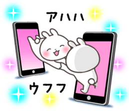 Rabbit and penguin sticker #6094659