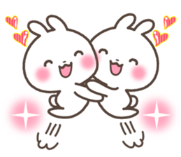 Rabbit and penguin sticker #6094668