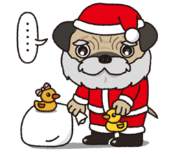 The name of this pug is "Inukichi". sticker #6095386