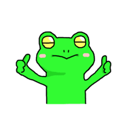 A frog speaks in Iida dialect sticker #6096018