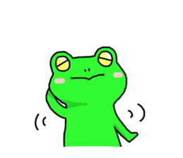 A frog speaks in Iida dialect sticker #6096023