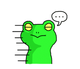 A frog speaks in Iida dialect sticker #6096042