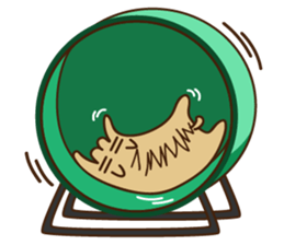 Happy Funny Hamster sticker #6096104