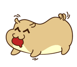 Happy Funny Hamster sticker #6096114