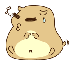 Happy Funny Hamster sticker #6096119