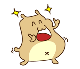 Happy Funny Hamster sticker #6096120