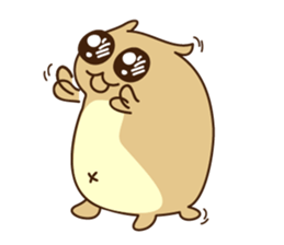 Happy Funny Hamster sticker #6096124