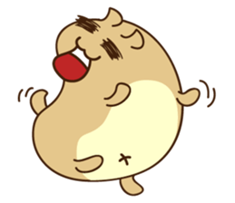 Happy Funny Hamster sticker #6096126