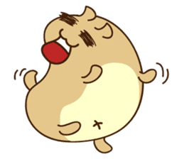 Happy Funny Hamster sticker #6096126