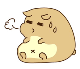 Happy Funny Hamster sticker #6096131