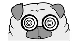 Pug ya sticker #6096462