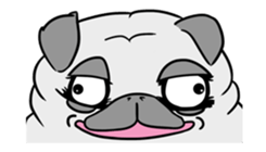 Pug ya sticker #6096463
