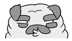 Pug ya sticker #6096465