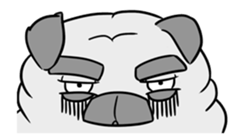 Pug ya sticker #6096466