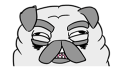 Pug ya sticker #6096467