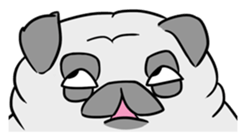 Pug ya sticker #6096471