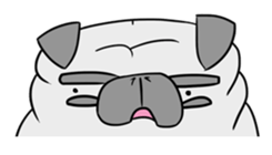 Pug ya sticker #6096473