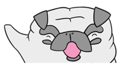 Pug ya sticker #6096474