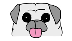 Pug ya sticker #6096477