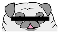 Pug ya sticker #6096478