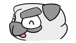Pug ya sticker #6096479